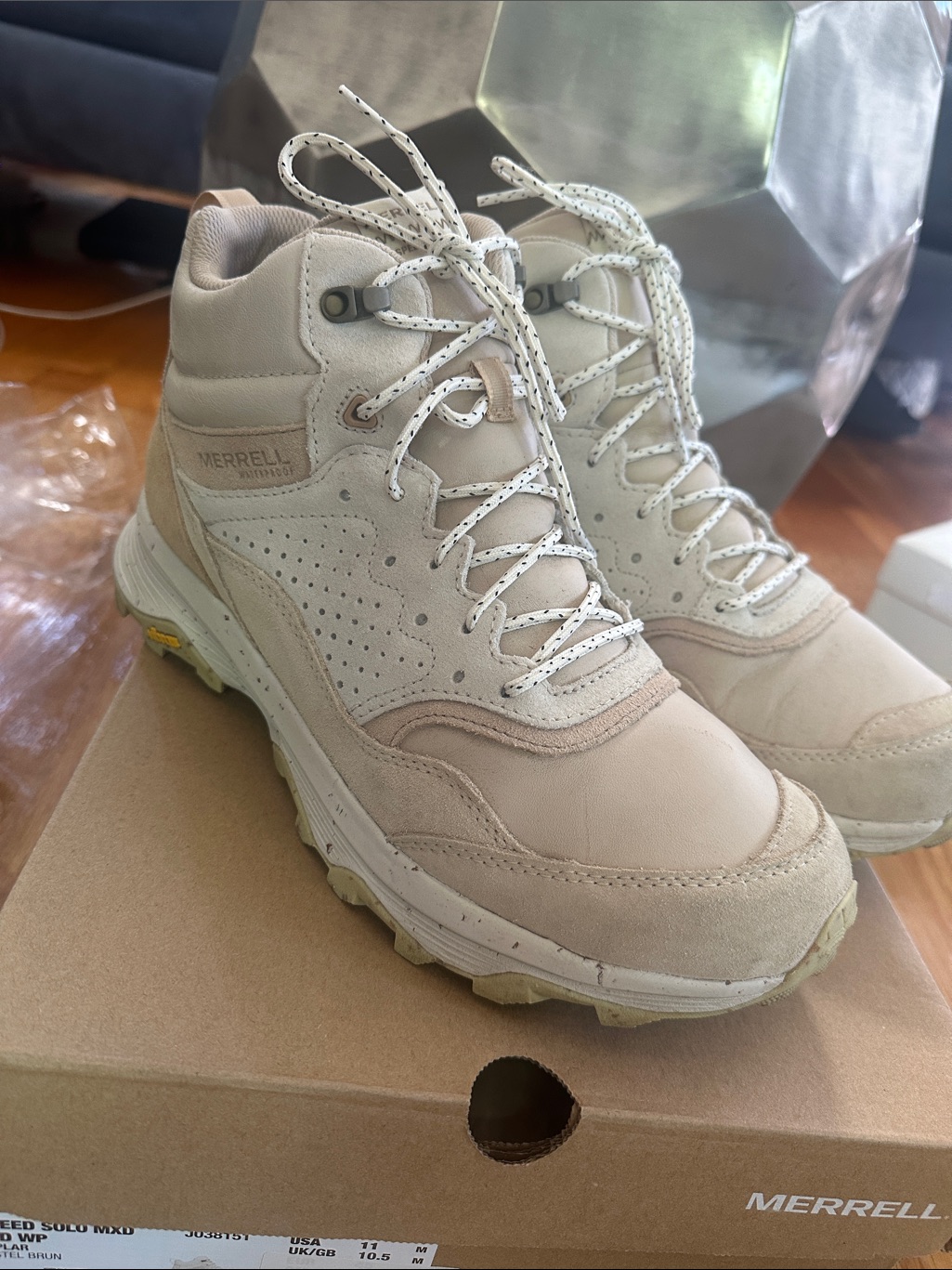 Merrell Speed Solo Mxd Mid Waterproof Hiking Boots - Men's Size 11 (Worn Once)